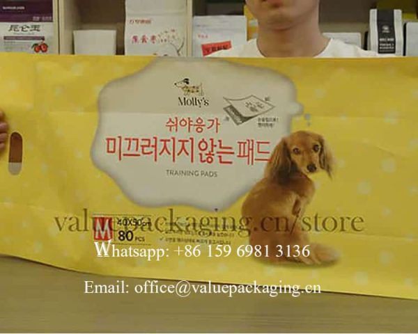 Large pouch for pet training pads package 80PCS