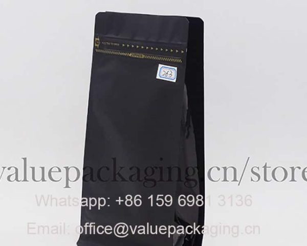 matte black coffee beans 250g package box bottom