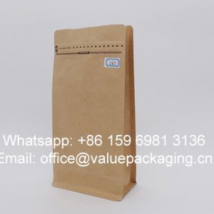 500g Coffee beans Kraft paper Box Bottom Bag