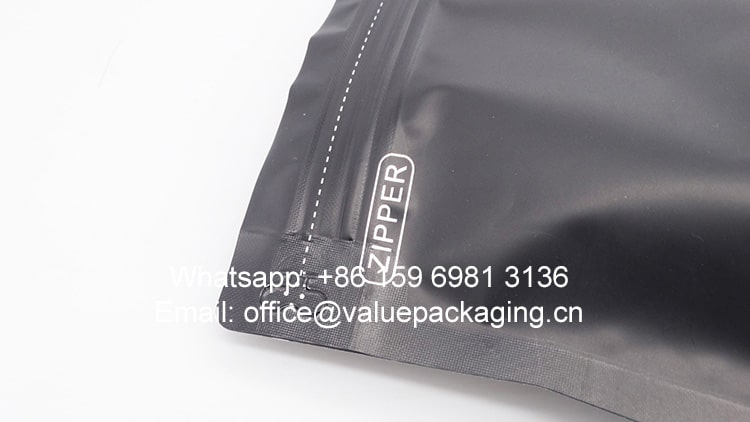 250g full web matte black coffee bag