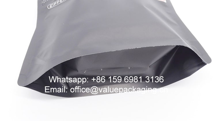 250g full web matte black coffee bag