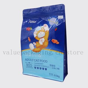 404 box bottom standing pouch for 2kg pet foods