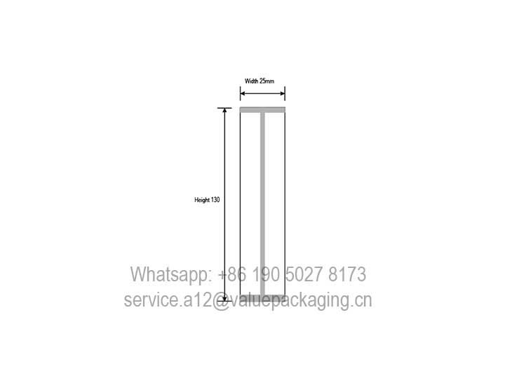 Popular package dimension of 10 gr sugar long stick pouch package