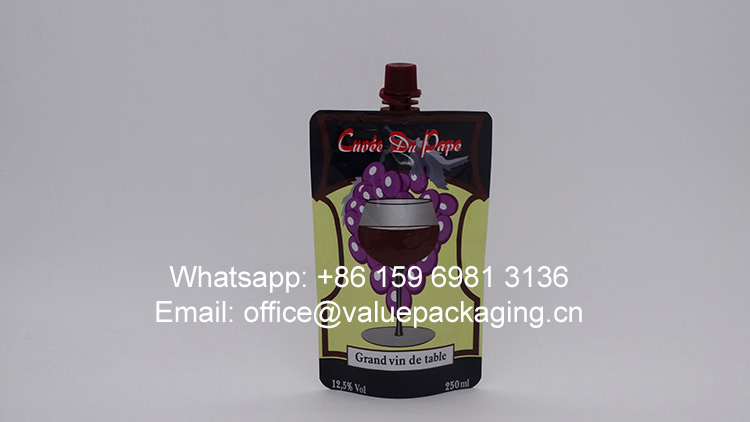 250ml-spout-doypack- for-red- wine