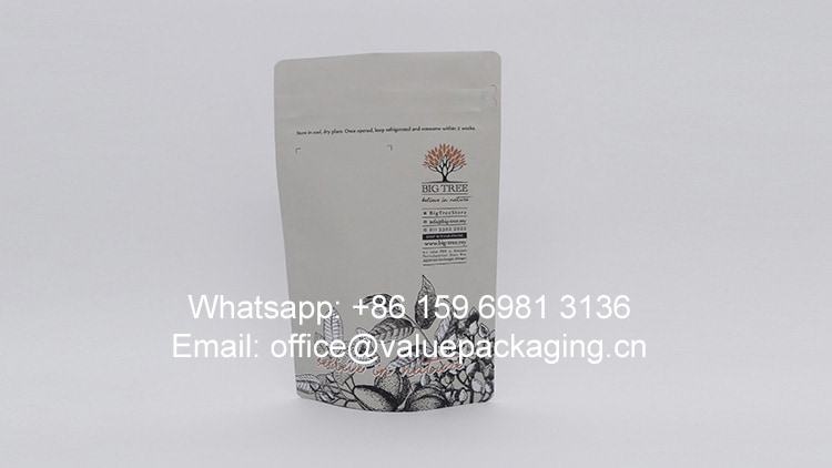 Matte finish of 500g dry nuts standup pouch