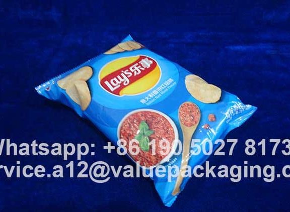 Potato Chips Bag-75g-Pillow Pouch Sachet-W180xH260 mm -Package