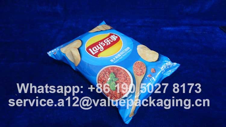 Potato Chips Bag-75g-Pillow Pouch Sachet-W180xH260 mm -Package