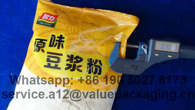 Soybean Powder-500g-Pillow Pouch-thickness