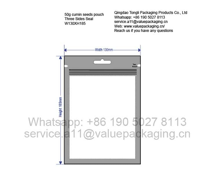 Template-50-grams-cumin-seeds-pouch-W130xH185mm