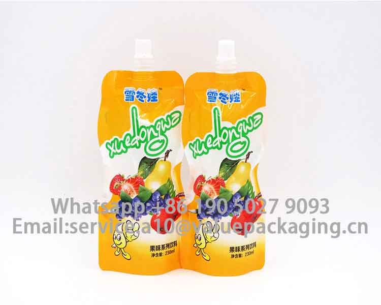 010-2-250ml-hourglass-plastic-spout-juice-bag